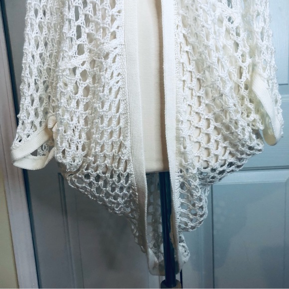 Streetwear Society Crochet Shrug Cover up Cream Sweater Size S/P - Picture 6 of 13